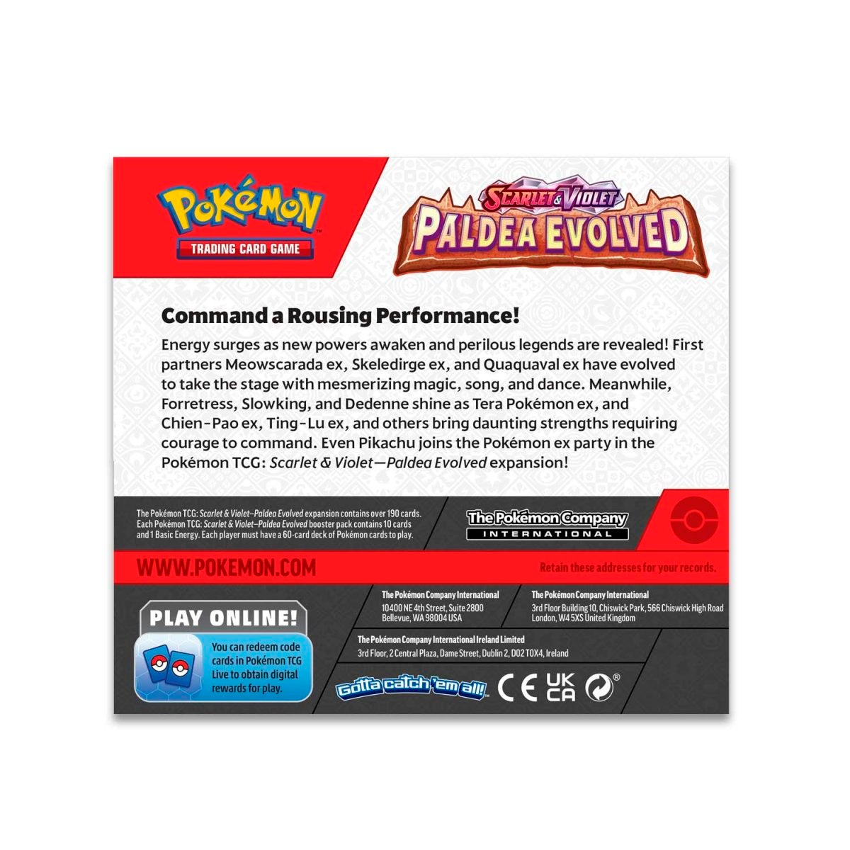 Pokémon TCG: Scarlet & Violet Paldea Evolved Booster Display Box (36 Packs)