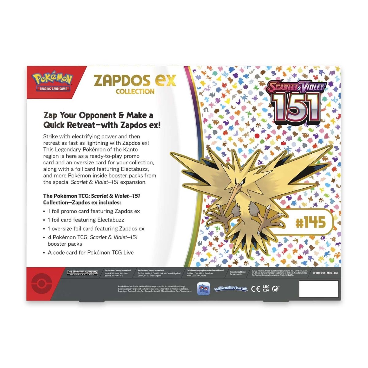 Pokemon TCG: Scarlet & Violet 151 Collection (Zapdos ex)