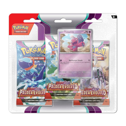 Pokémon TCG: Scarlet & Violet Paldea Evolved 3 Booster Packs & Promo Card