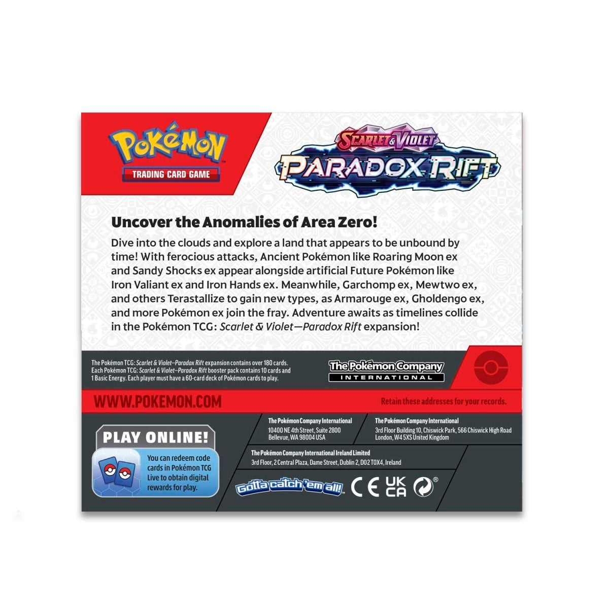 Pokémon TCG: Scarlet & Violet Paradox Rift Booster Display Box (36 Packs)